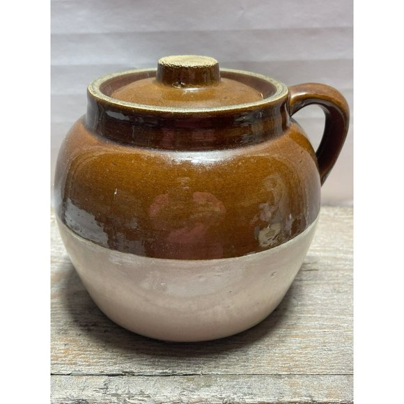 Robinson Ransbottom Pottery Vintage Crock #2 Quart Bean Pot 1 handle Jug - Picture 3 of 12
